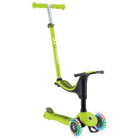 Globber GO UP SPORTY Lights V2- Lime Green/Khaki