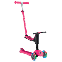 Globber GO UP SPORTY Lights with Stabilizer - Fuchsia/ Dark Pink