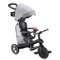 Globber EXPLORER Trike 4in1 DELUXE PLAY -Black/Grey