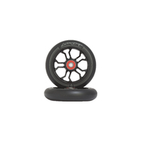 Grit 10R Wheels - 110x24mm Black/Black PU (Pair)