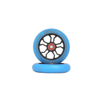 Grit 10R Wheels - 110x24mm Black/Blue PU (Pair)