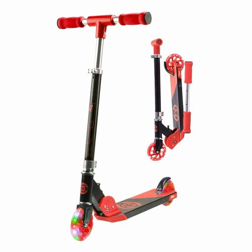 CORE Kids Foldy Scooter - Red with LED wheels